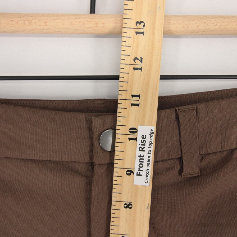 Lululemon Commission Pants Mens 31 Brown Warpstreme Slim Fit ABC Chinos - Picture 8 of 11